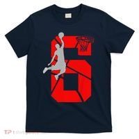 6 Year Old 6th Basketball Birthday Partytheme T-Shirt thumb 0