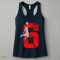6 Year Old 6th Basketball Birthday Partytheme Women's Tank Top thumb 3