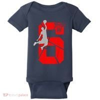 6 Year Old 6th Basketball Birthday Partytheme Baby Bodysuit thumb 0