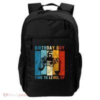 6 Year Old Birthday Boy 6 Time To Level Up 6th Birthday Boy Backpack thumb 0
