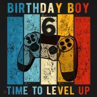 6 Year Old Birthday Boy 6 Time To Level Up 6th Birthday Boy Backpack thumb 2