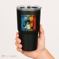 6 Year Old Birthday Boy 6 Time To Level Up 6th Birthday Boy Tumbler thumb 2