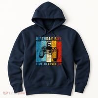 6 Year Old Birthday Boy 6 Time To Level Up 6th Birthday Boy Hoodie thumb 0