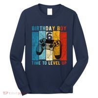 6 Year Old Birthday Boy 6 Time To Level Up 6th Birthday Boy Long Sleeve Shirt thumb 0
