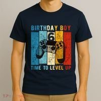 6 Year Old Birthday Boy 6 Time To Level Up 6th Birthday Boy T-Shirt thumb 3