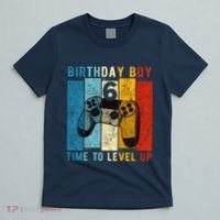 6 Year Old Birthday Boy 6 Time To Level Up 6th Birthday Boy T-Shirt thumb 5