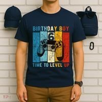 6 Year Old Birthday Boy 6 Time To Level Up 6th Birthday Boy T-Shirt thumb 6