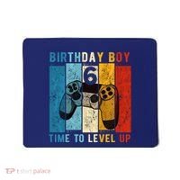 6 Year Old Birthday Boy 6 Time To Level Up 6th Birthday Boy Mousepad thumb 0