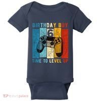 6 Year Old Birthday Boy 6 Time To Level Up 6th Birthday Boy Baby Bodysuit thumb 0