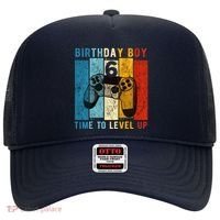 6 Year Old Birthday Boy 6 Time To Level Up 6th Birthday Boy Hat thumb 0