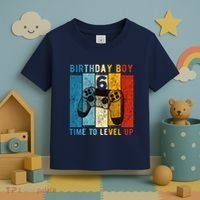 6 Year Old Birthday Boy 6 Time To Level Up 6th Birthday Boy Toddler T-Shirt thumb 3
