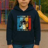 6 Year Old Birthday Boy 6 Time To Level Up 6th Birthday Boy Kids Hoodie thumb 3