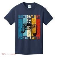 6 Year Old Birthday Boy 6 Time To Level Up 6th Birthday Boy Kids T-Shirt thumb 0