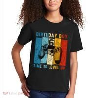 6 Year Old Birthday Boy 6 Time To Level Up 6th Birthday Boy Kids T-Shirt thumb 2