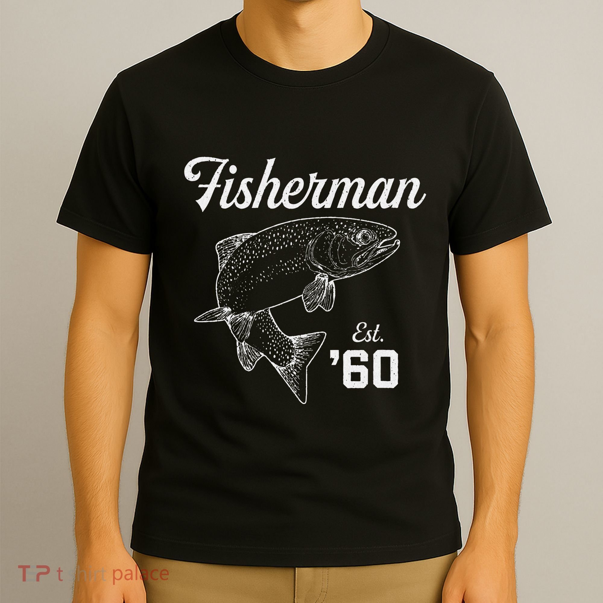 63 Year Old Trout Fisherman Fishing 1960 63rd Birthday T-Shirt