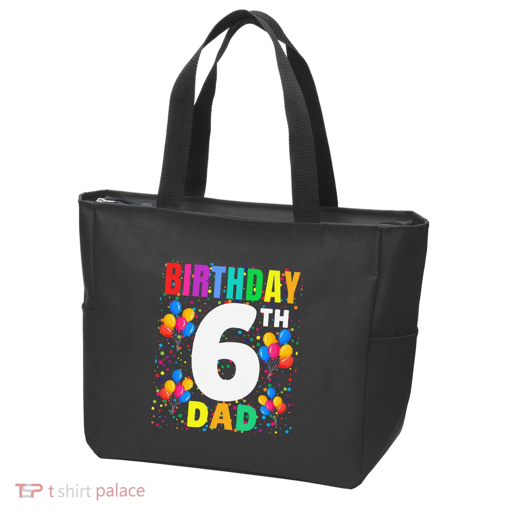 6 Years Old ItS My 6th Birthday Crew Balloons For Dad Tote Bag