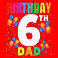 6 Years Old ItS My 6th Birthday Crew Balloons For Dad Santa Hat thumb 1