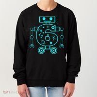 6 Year Old 6th Birthday Robot Themed Party Gift Women's Sweatshirt thumb 0