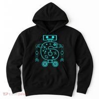 6 Year Old 6th Birthday Robot Themed Party Gift Hoodie thumb 0