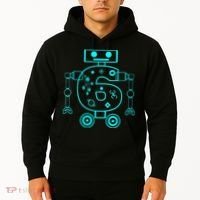 6 Year Old 6th Birthday Robot Themed Party Gift Hoodie thumb 2