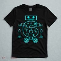 6 Year Old 6th Birthday Robot Themed Party Gift T-Shirt thumb 5