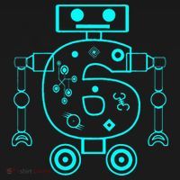 6 Year Old 6th Birthday Robot Themed Party Gift Women's Hoodie thumb 2