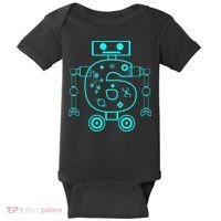 6 Year Old 6th Birthday Robot Themed Party Gift Baby Bodysuit thumb 0