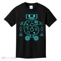 6 Year Old 6th Birthday Robot Themed Party Gift Kids T-Shirt thumb 0