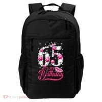 65 Year Old Gifts It's my 65th Birthday Pink Diamond Crown Backpack thumb 0