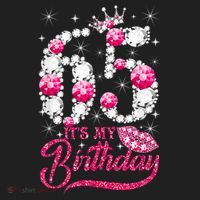 65 Year Old Gifts It's my 65th Birthday Pink Diamond Crown Beanie thumb 2