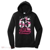 65 Year Old Gifts It's my 65th Birthday Pink Diamond Crown Women's Hoodie thumb 0