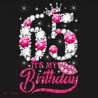 65 Year Old Gifts It's my 65th Birthday Pink Diamond Crown Mousepad thumb 1