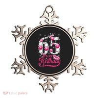 65 Year Old Gifts It's my 65th Birthday Pink Diamond Crown Ornament thumb 0