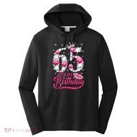 65 Year Old Gifts It's my 65th Birthday Pink Diamond Crown Performance Fleece Hoodie thumb 0