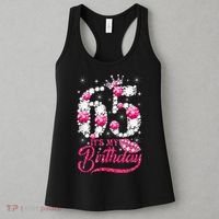 65 Year Old Gifts It's my 65th Birthday Pink Diamond Crown Women's Tank Top thumb 3