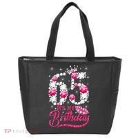 65 Year Old Gifts It's my 65th Birthday Pink Diamond Crown Tote Bag thumb 0