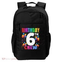 6 Years Old ItS My 6th Birthday Crew Balloons For Squad Backpack thumb 0