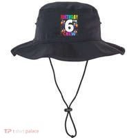 6 Years Old ItS My 6th Birthday Crew Balloons For Squad Bucket Hat thumb 0