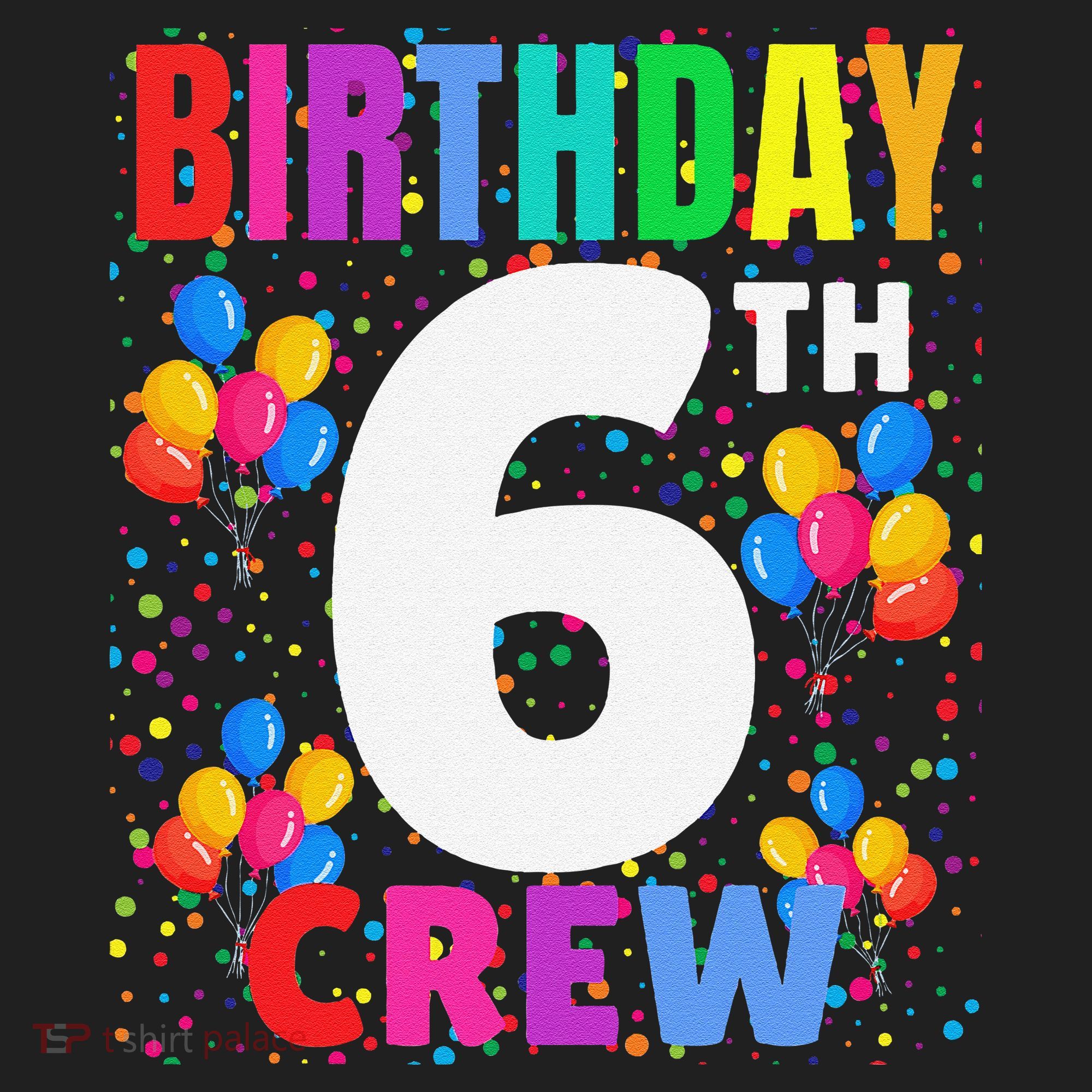 6 Years Old ItS My 6th Birthday Crew Balloons For Squad Tumbler