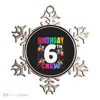 6 Years Old ItS My 6th Birthday Crew Balloons For Squad Ornament thumb 0