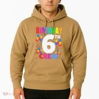6 Years Old ItS My 6th Birthday Crew Balloons For Squad Hoodie thumb 2