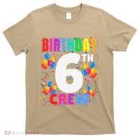 6 Years Old ItS My 6th Birthday Crew Balloons For Squad T-Shirt thumb 0