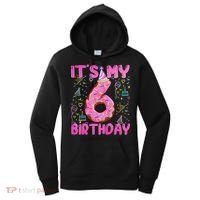 6 Years Old Girl Funny Donut Its My Sixth Birthday Women's Hoodie thumb 0