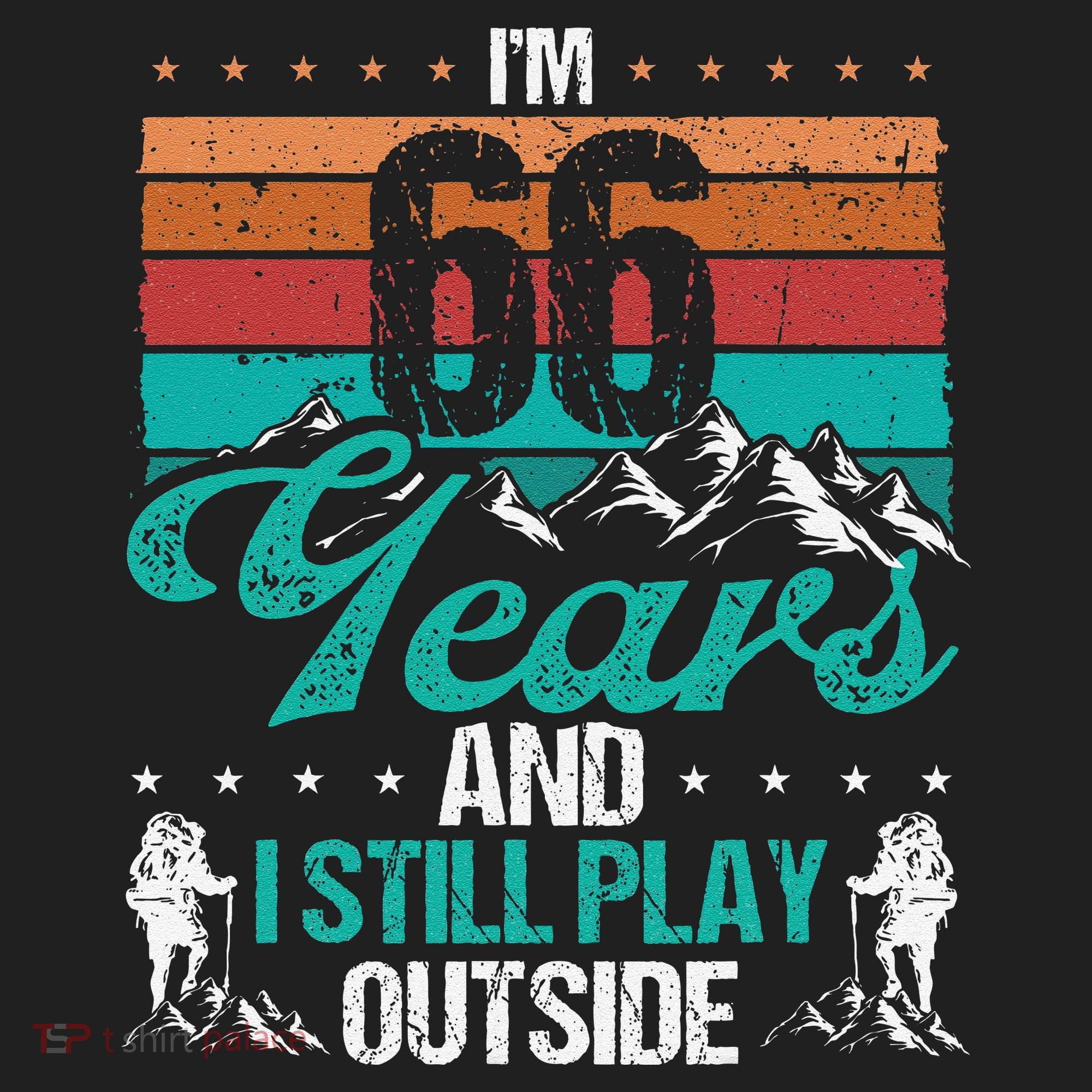 66 Year Old Hiker Mountains Outdoor Hiking 66 Birthday Beanie