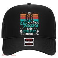66 Year Old Hiker Mountains Outdoor Hiking 66 Birthday Hat thumb 0