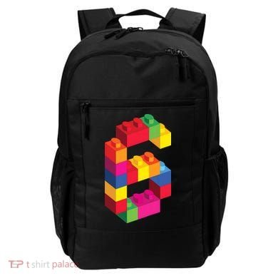 6 Year Old Building Blocks Birthday Bricks 6th Gift Backpack
