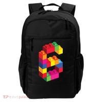 6 Year Old Building Blocks Birthday Bricks 6th Gift Backpack thumb 0
