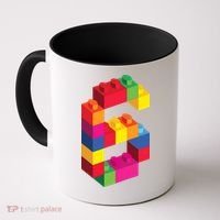 6 Year Old Building Blocks Birthday Bricks 6th Gift Coffee Mug thumb 0