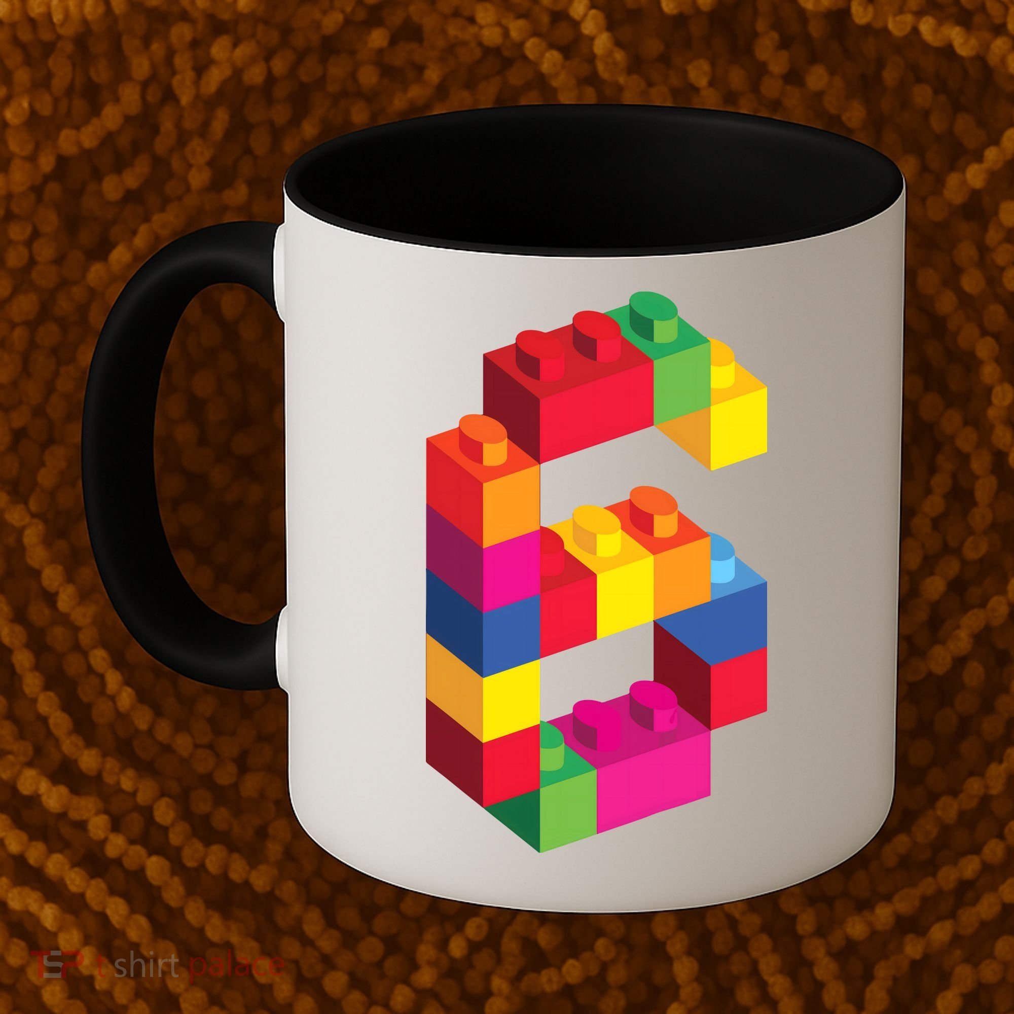 6 Year Old Building Blocks Birthday Bricks 6th Gift Coffee Mug