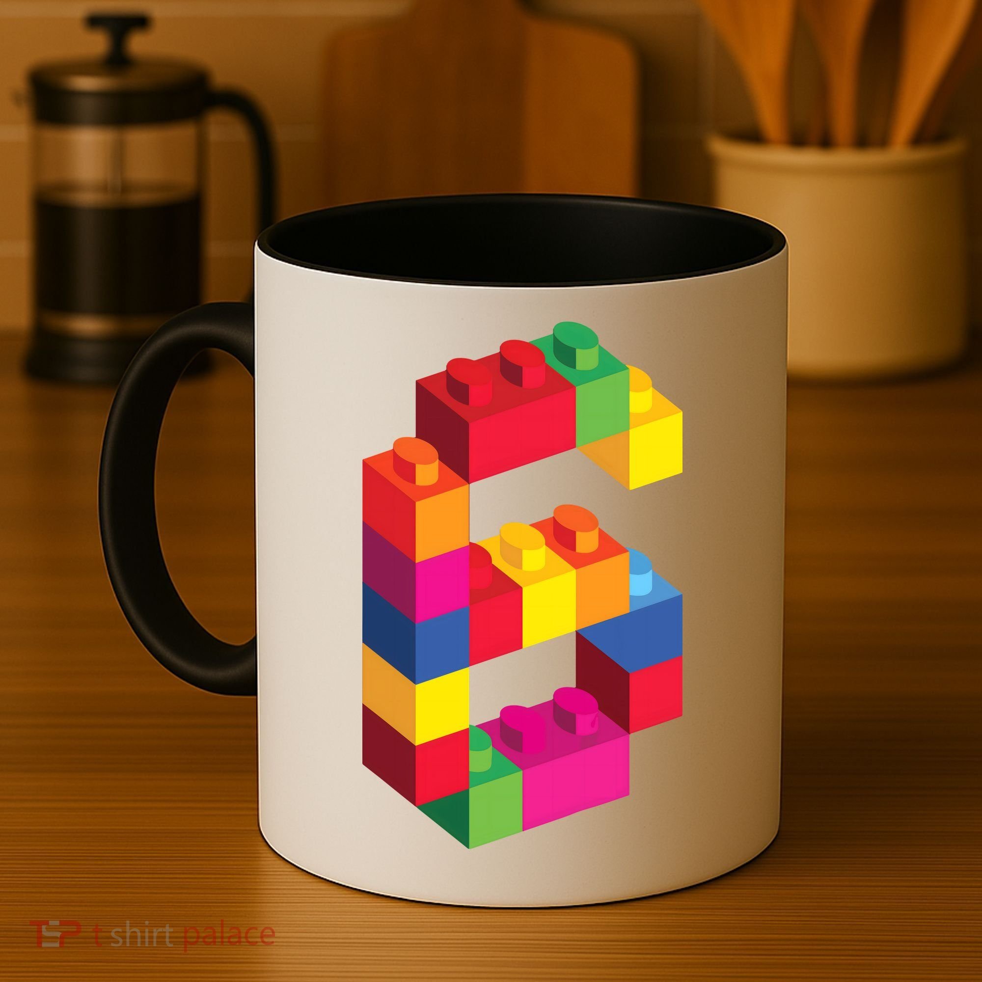 6 Year Old Building Blocks Birthday Bricks 6th Gift Coffee Mug